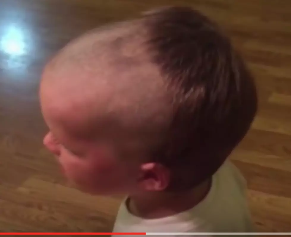 Little Boy Shaves Half His own Head! [VIDEO]
