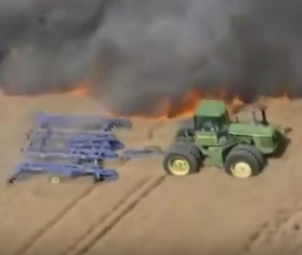 Farmer Risks His Life to Make a Fire Break