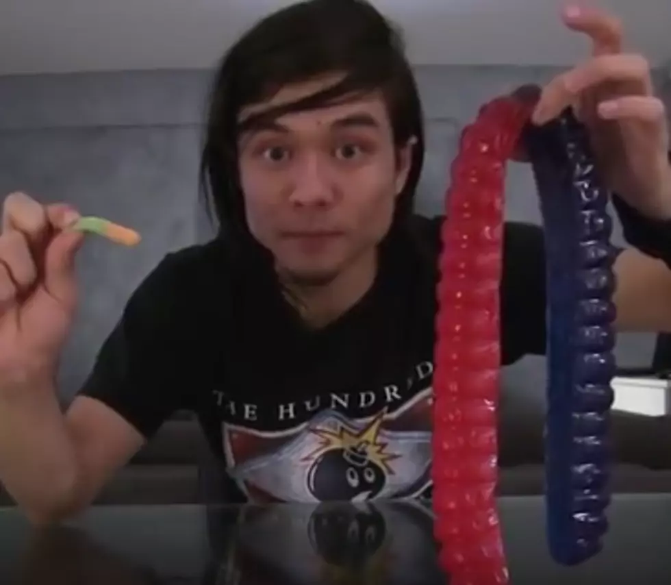 He Eats a 3 lb. Gummy Worm in One Sitting!