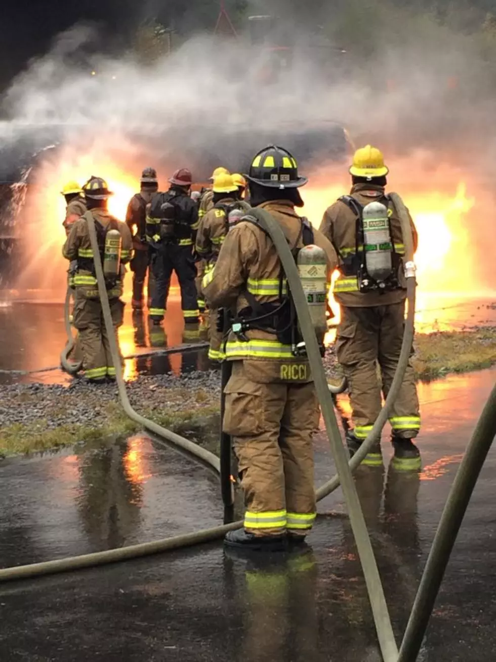 Hot Fireman Gives Update on Bateman Island Fire!!