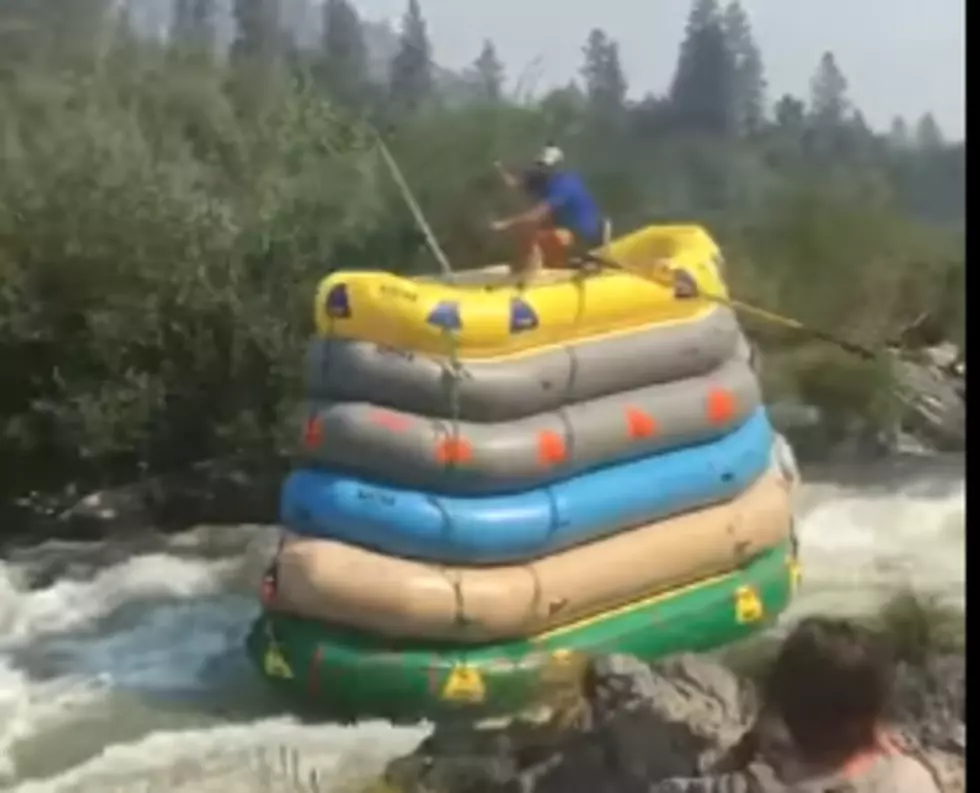 He Stacks 6 Rafts and Hits the Rapids!