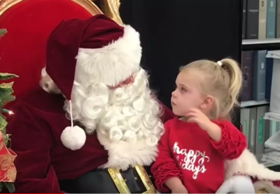 Little Girl Tells Santa, All I Want Is a Nap!
