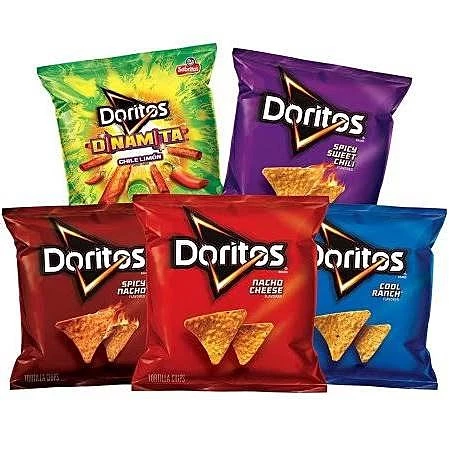 small bag of purple doritos calories