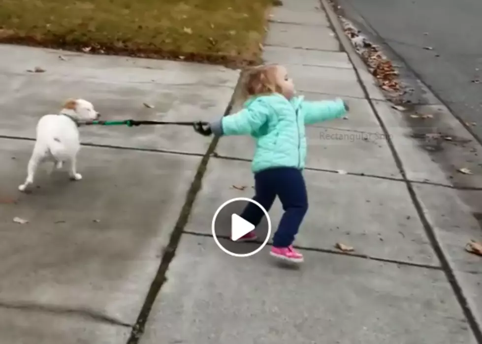 Dog Takes Richland Girl for a Walk
