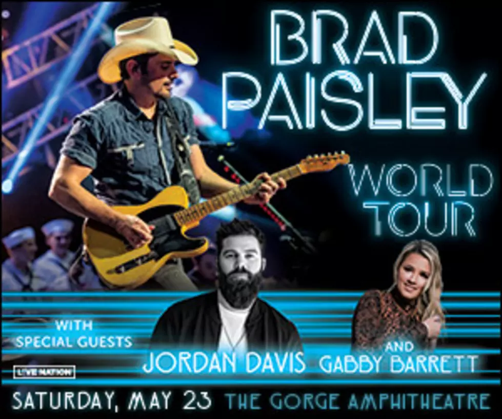 Brad Paisley World Tour Stops at the Gorge