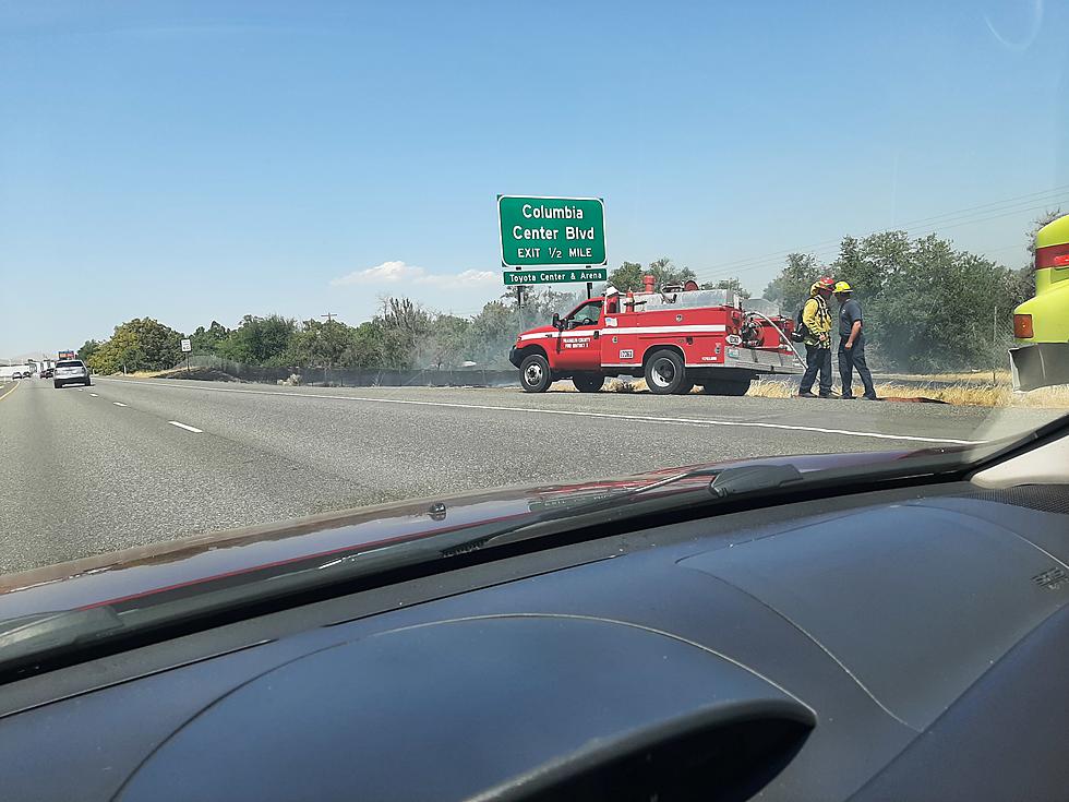 Fire Breaks Out Along Westbound Hwy 240 [Photos]