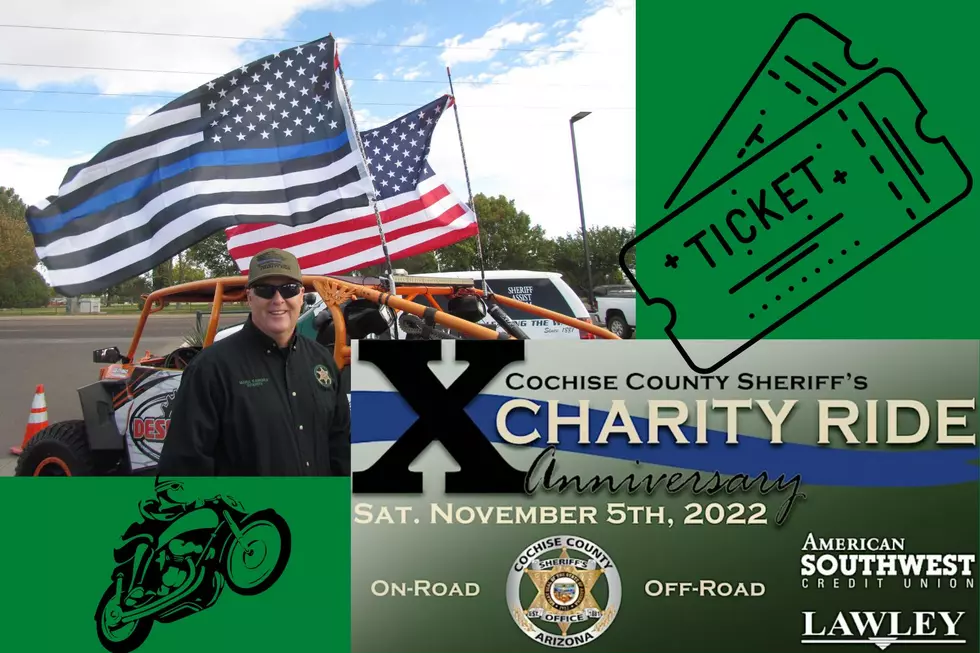 Cochise County Sheriff Charity Ride 2022 Ten Charities getting $10,000 each