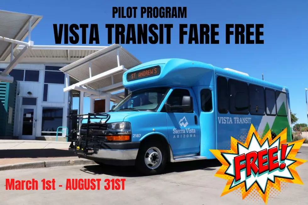 Vista Transit is going FARE-FREE March 1st in Sierra Vista