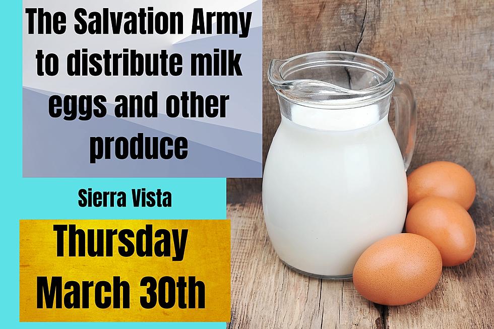 Sierra Vista Salvation Army to Distribute Milk and Eggs