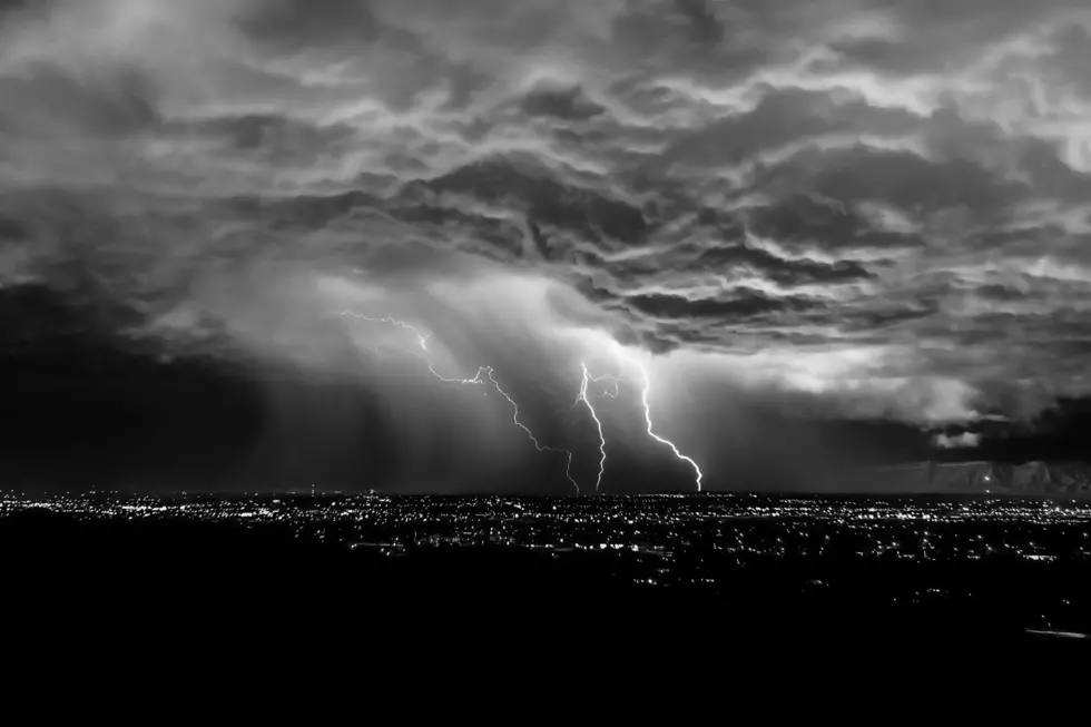B/W Storm with Lightning