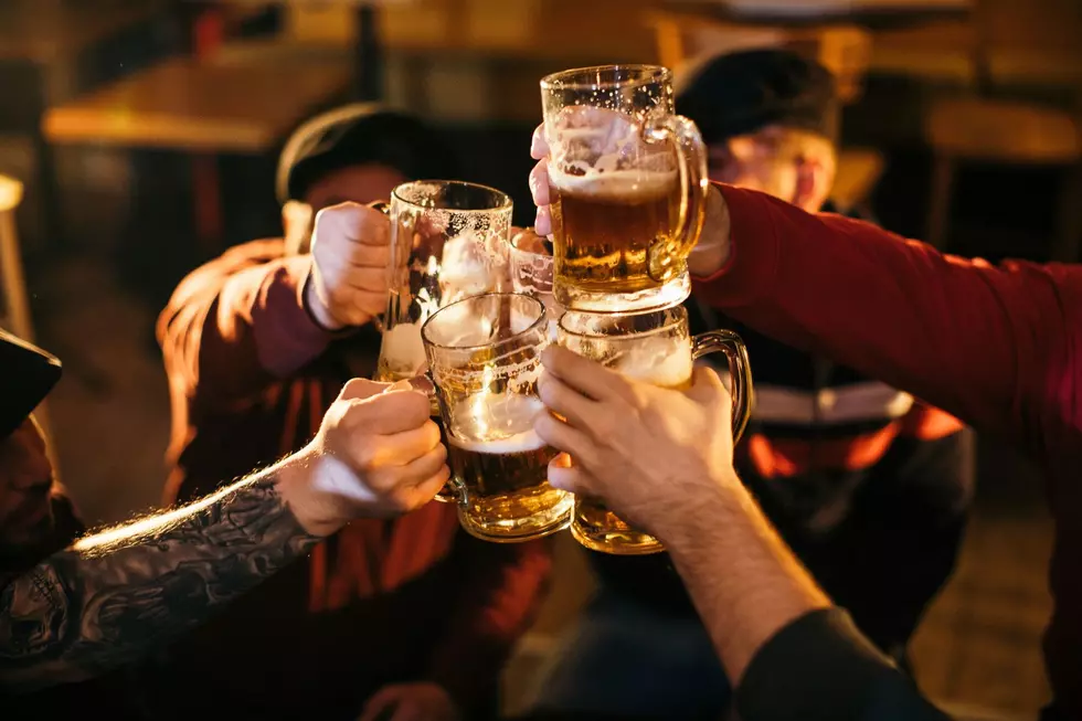 Mates having a pint at the pub