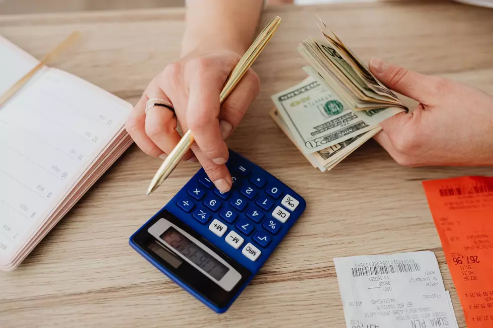Woman counts her money