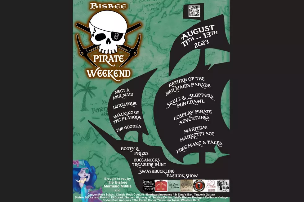 Schedule of Events. Courtesy: Bisbee Mermaid Militia and Bisbee Pirate Weekend.
