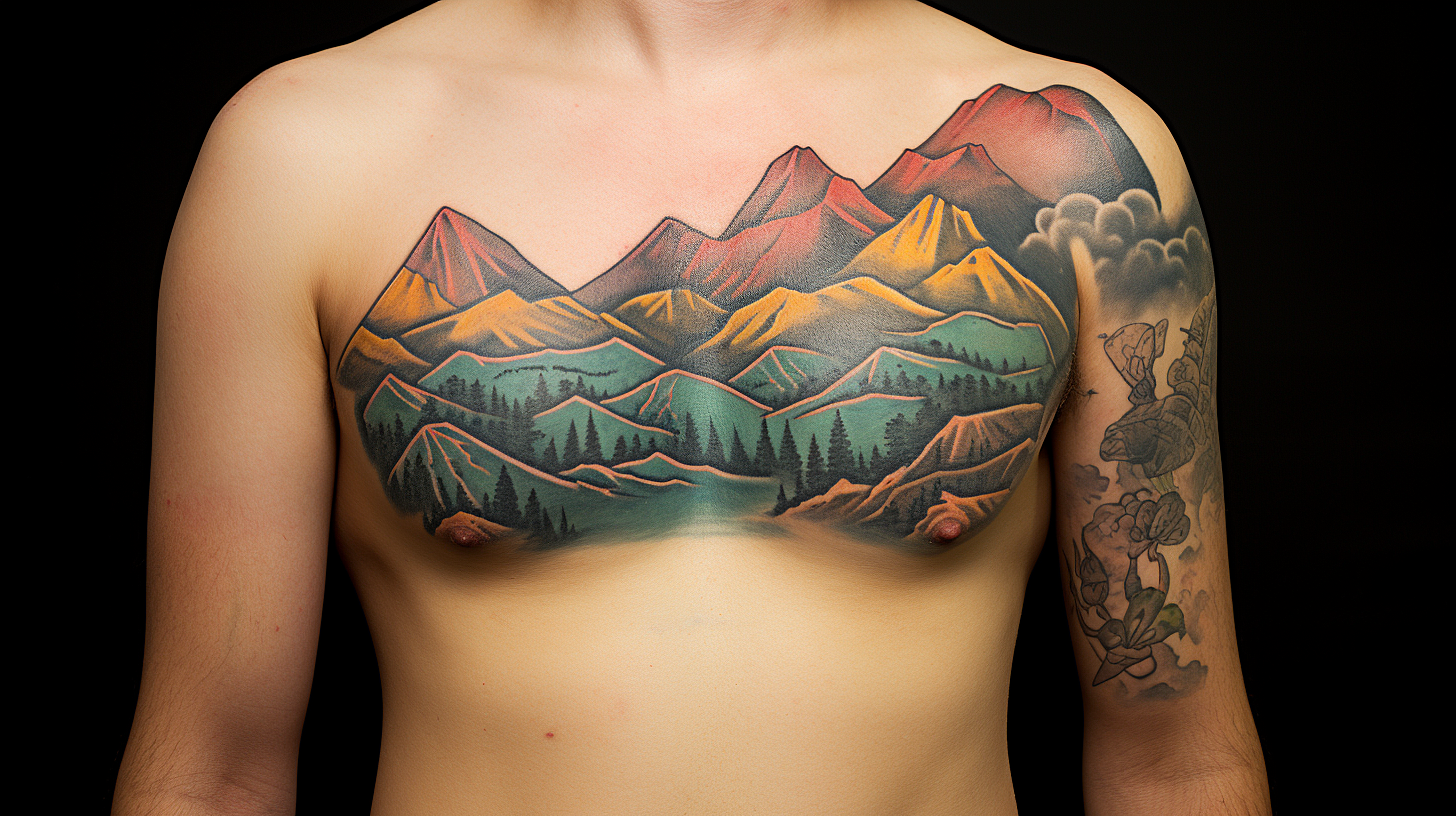Mountain Lone Pine Trees Temporary Tattoo - Etsy