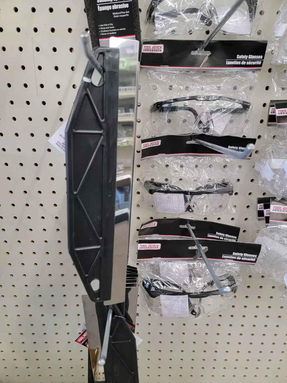 The dollar store in STG didn't have any scrapers but this will work!