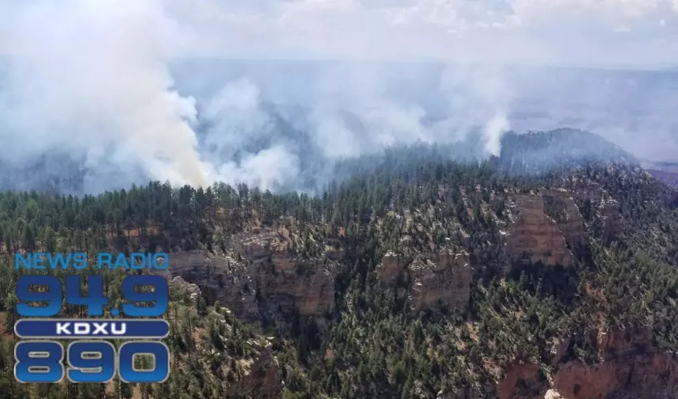 Wildfire near Grand Canyon flares up