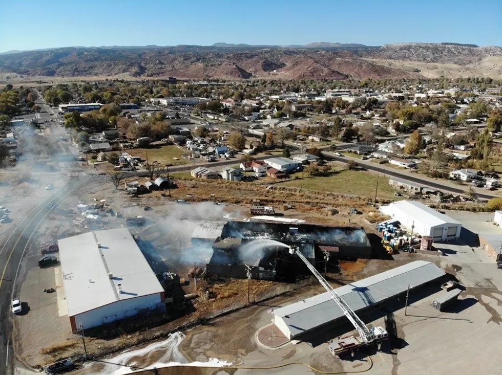 Fire engulfs 3 buildings of a Utah company
