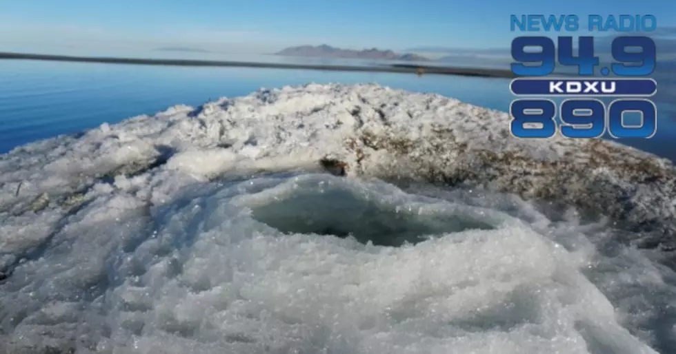 Rare mineral mounds discovered near shore of Great Salt Lake
