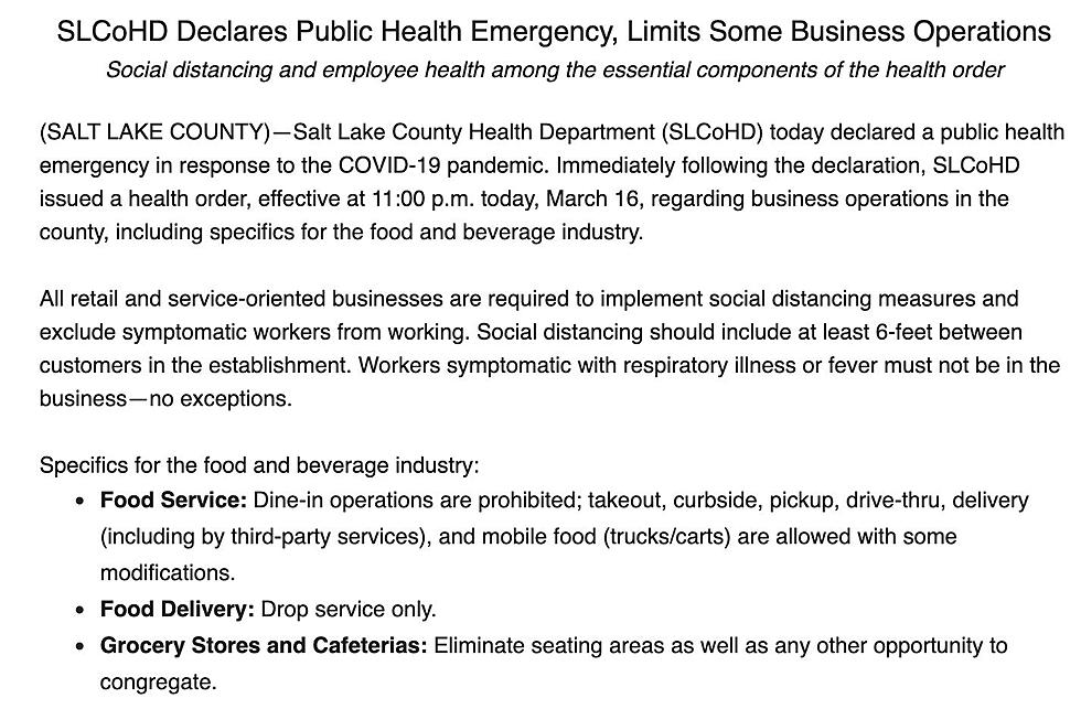 Salt Lake County Health Department declares Public Health Emergency