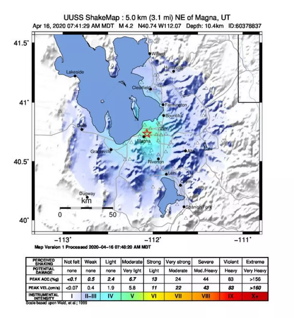 Second 4.2 aftershock of the week following March 18th 5.7 earthquake