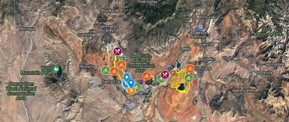Map of Ironman Traffic Impacts in St. George