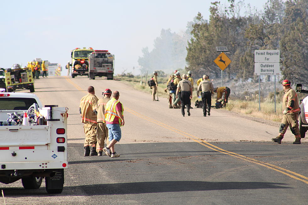 Large brush fire near exit 42 on I-15 by New Harmony