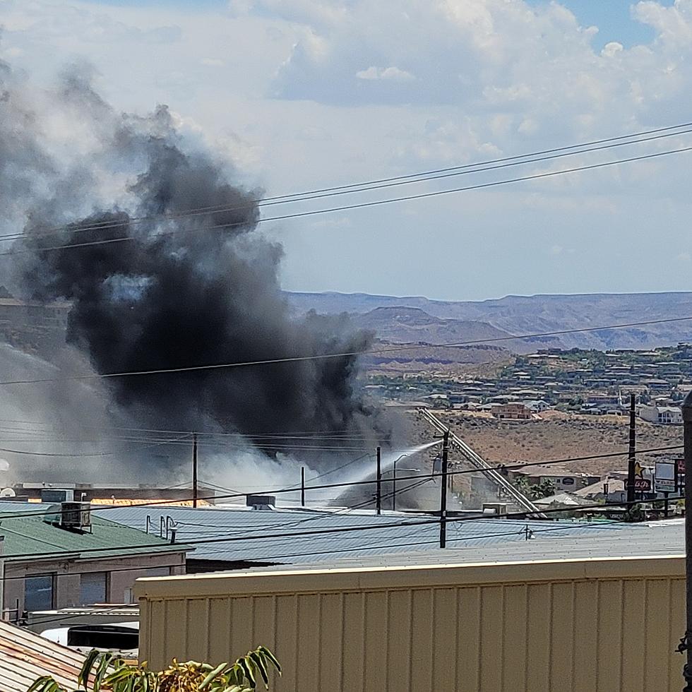 Large Fire in industrial district of St. George