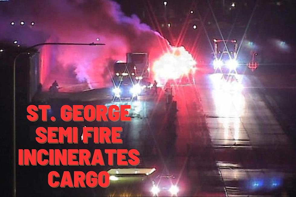 St. George Semi Fire Incinerates Apple Puree Cargo