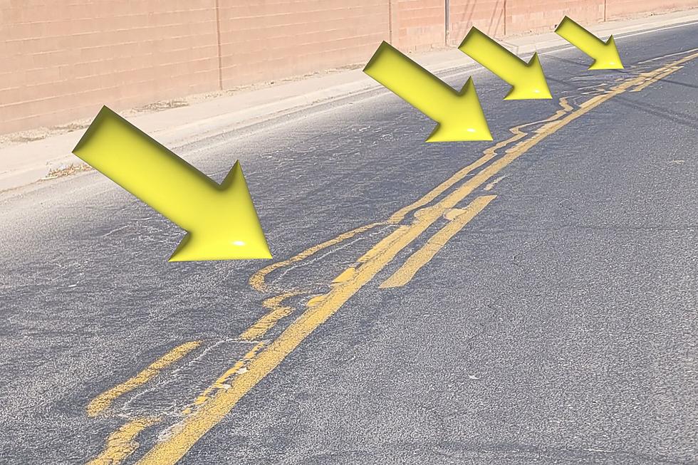 What Happened to this Yellow Line in Southern Utah?