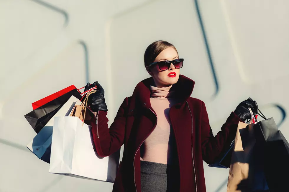 Woman holding shopping bags