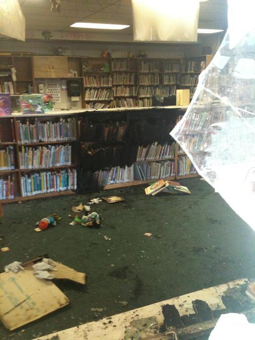 Robertson Elementary School Library Caught Fire Due To Arson