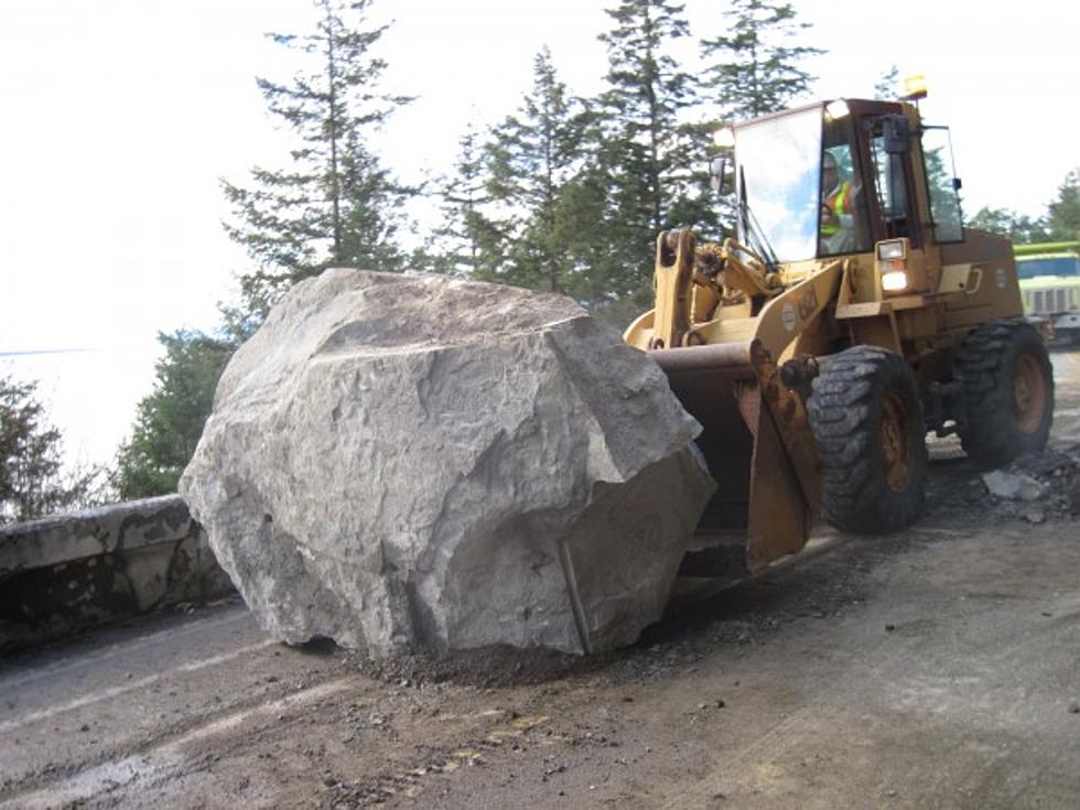 Crews Clearing Rockslides That Block Canyon Highway