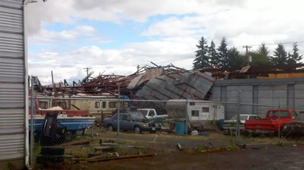 Tornado Damages Several Buildings in McMinniville, Oregon