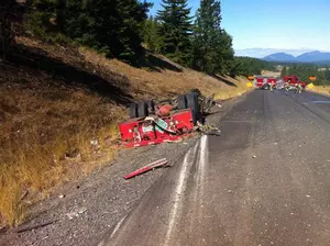 I-90 Open After Semi Truck Crash Closes Road Over Pass For Hours