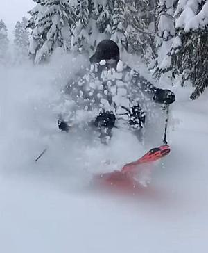 Skiers Enjoy Deep Snow At White Pass