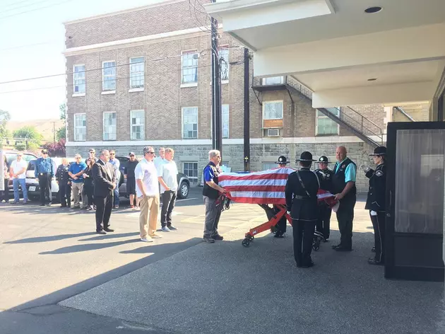 Body Of Former Yakima Police Officer Escorted To Funeral Home