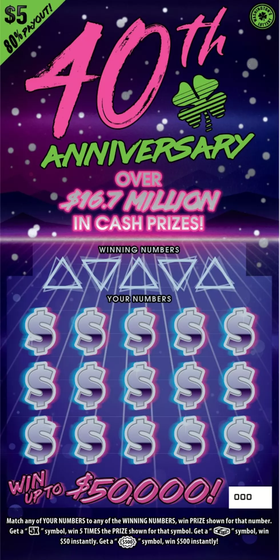 Wa Lottery Turns 40, 17-Billion Played, That’s A Lot Of Scratch