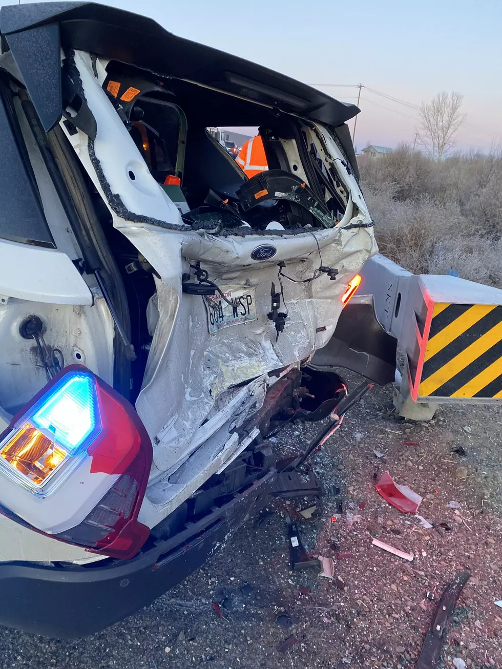 State Trooper Vehicle Struck Near Sunnyside Thursday