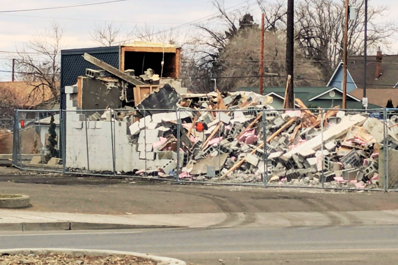 Yakima Mexican Restaurant on N 1st St Burns , Lot Now Demolished