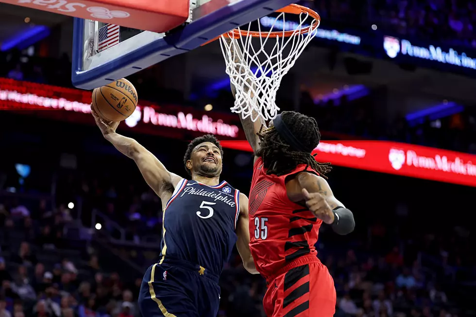 Grimes leads short-handed 76ers to a 109-103 win over the Trail Blazers