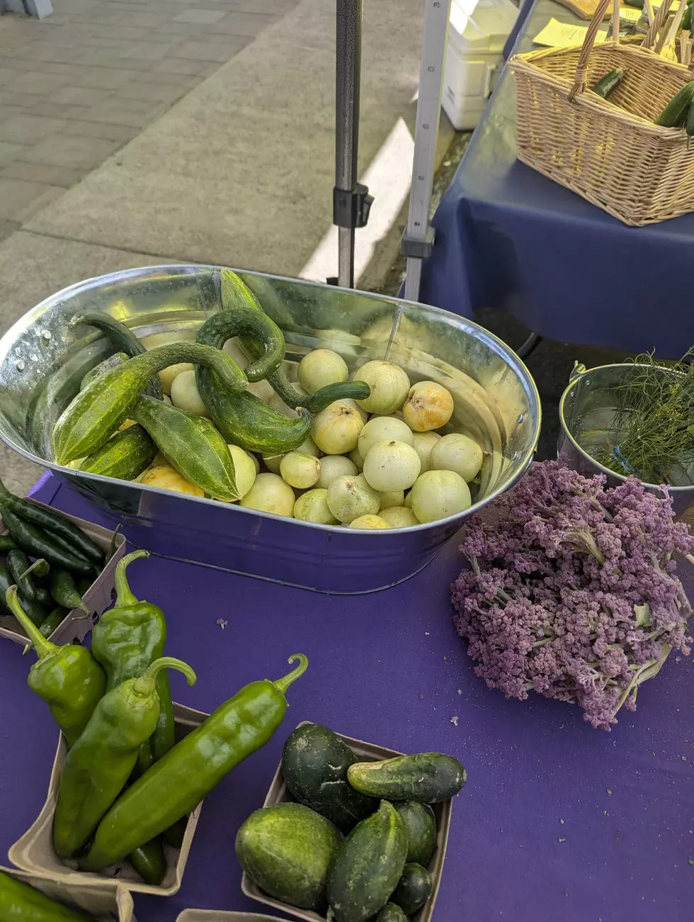 Fresh Farm Vegetables at the Downtown Yakima Farmers Market.