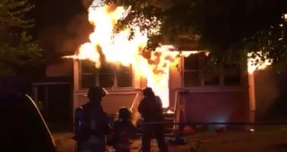 Family able to escape as fire destroys home