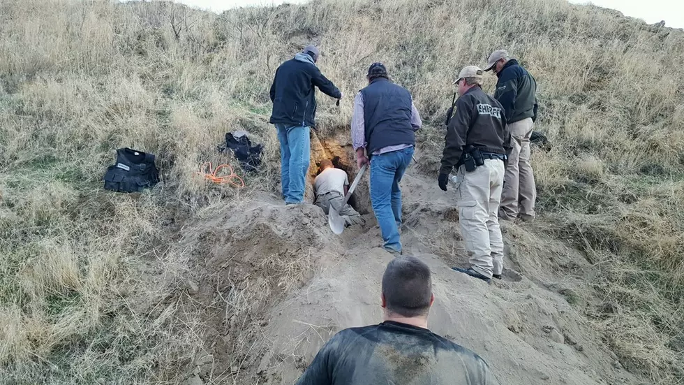 OR man rescued from badger hole after fleeing police