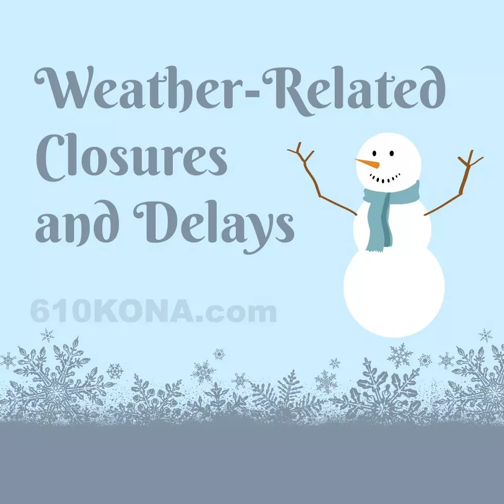 Weather-related delays and cancellations for December 11, 2018