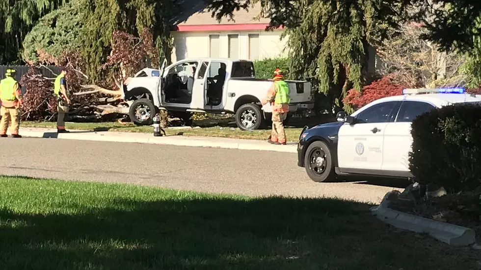 Stolen truck crashes after high speed chase in Kennewick