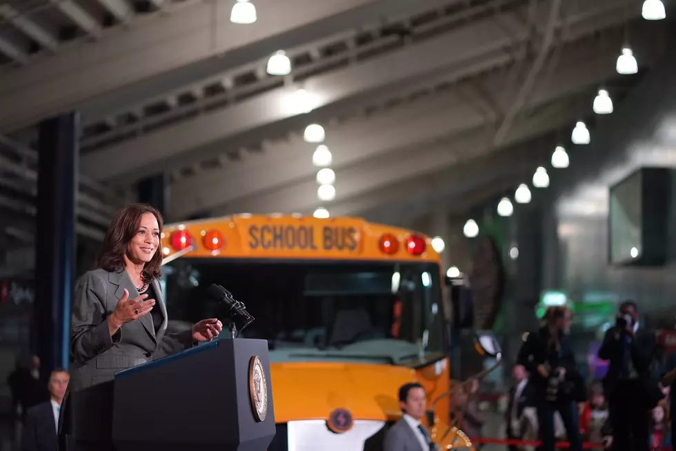 VP Harris Visits Seattle, Touts Electric School Buses