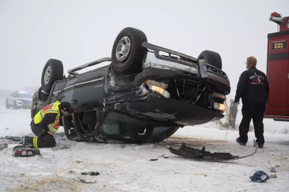 Icy Weather Forces Rollover Wreck in Umatilla
