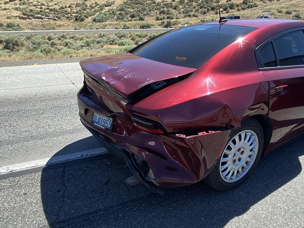 Vehicle Smashes into State Patrol Car in Richland
