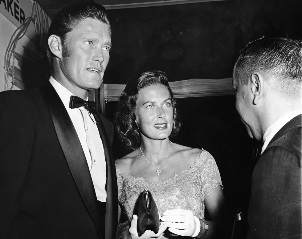 Chuck Connors & Elizabeth Jane Riddell At Premiere