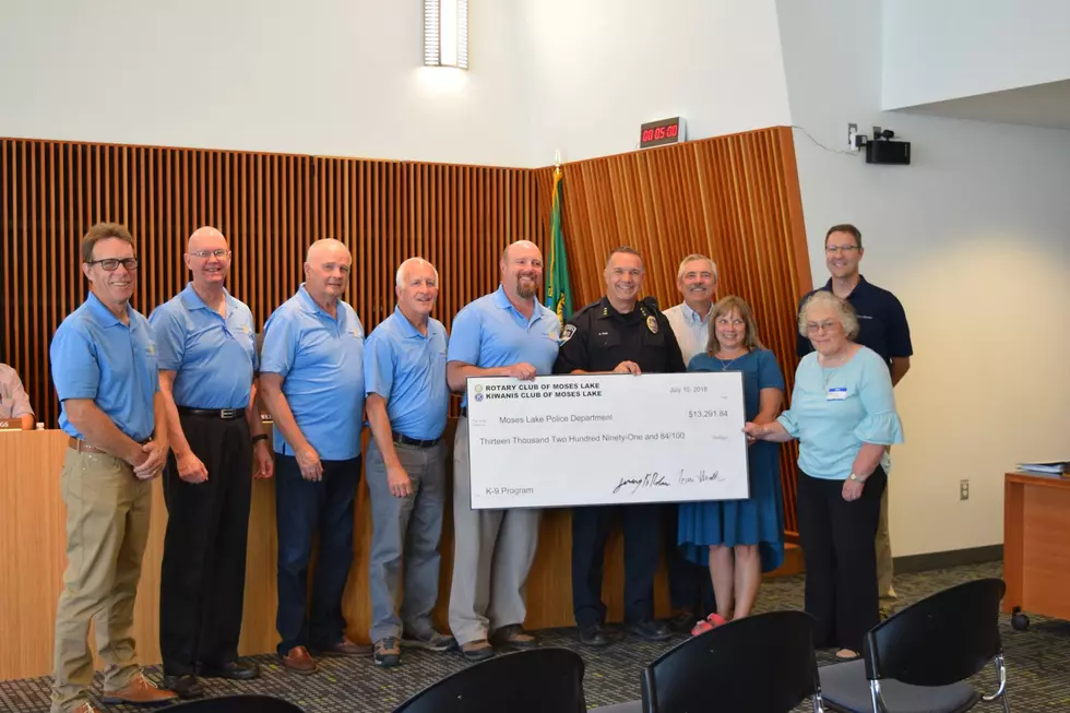 Donation Made to Help Moses Lake Police K9 Program